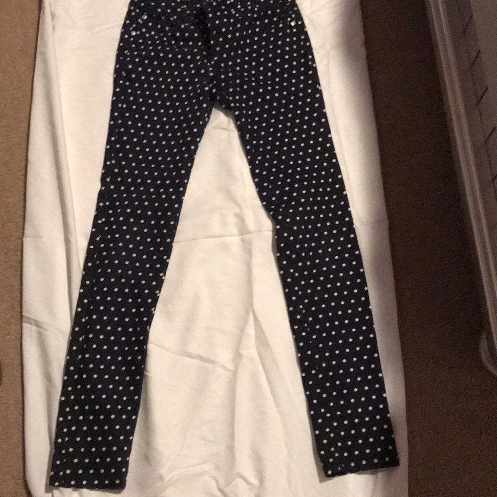 Black and White skinny jeans.